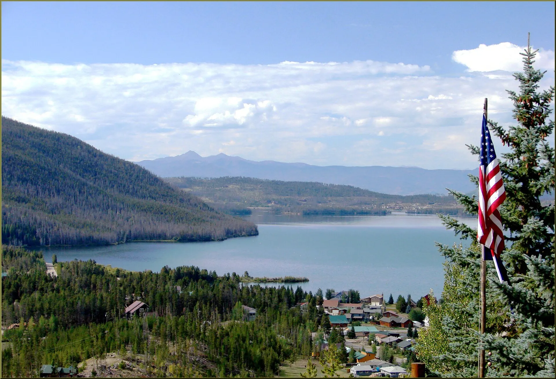 Scenic American road trip landscape